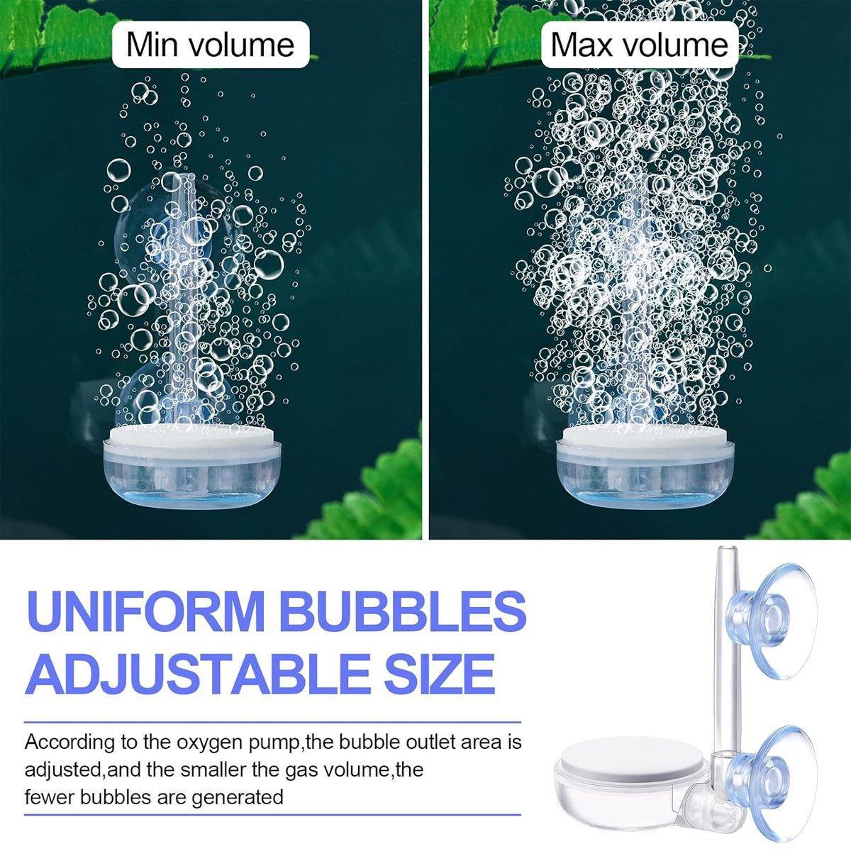 Quiet Bubble Stone Aerator Head Fish Tank Oxygen Pump Nano Air Disc Atomizer - Diameter 35MM - Mekamart Australia
