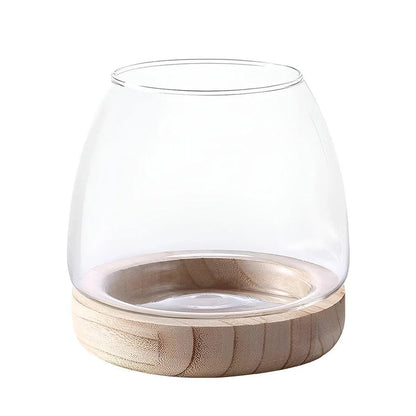 Japanese Style Small Glass Vases Fish Tank for Elegant Home Decor - S - Mekamart Australia