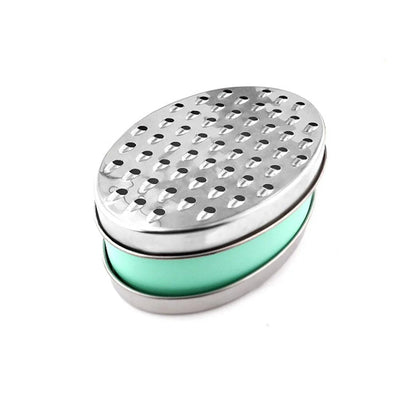 Stainless Steel Kitchen Cheese Grater with Container Storing Fruits Cheese Box - Red - Mekamart Australia