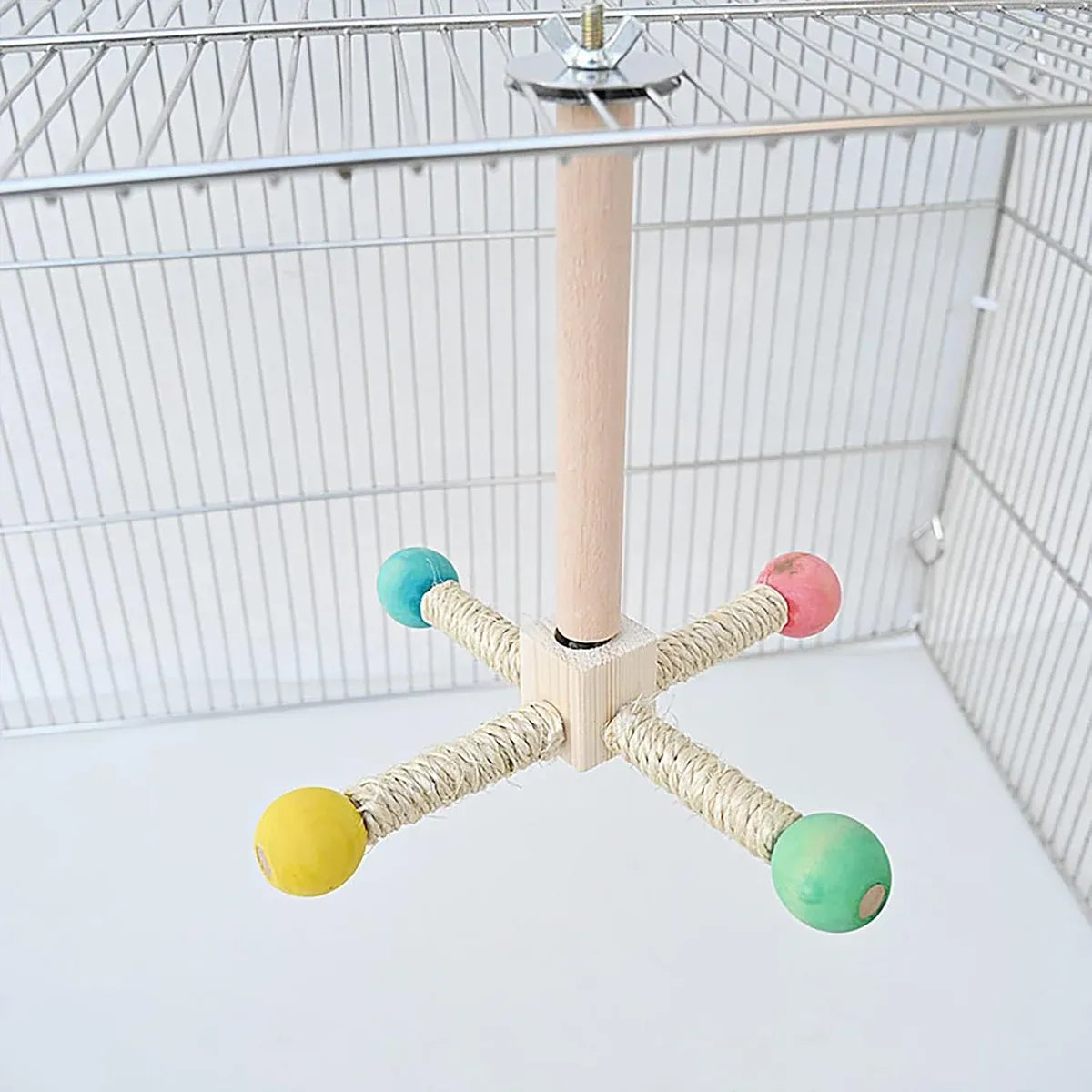 Parrot Toy Rotating Station Stand for Parrots Cockatiel Bird For Small Birds