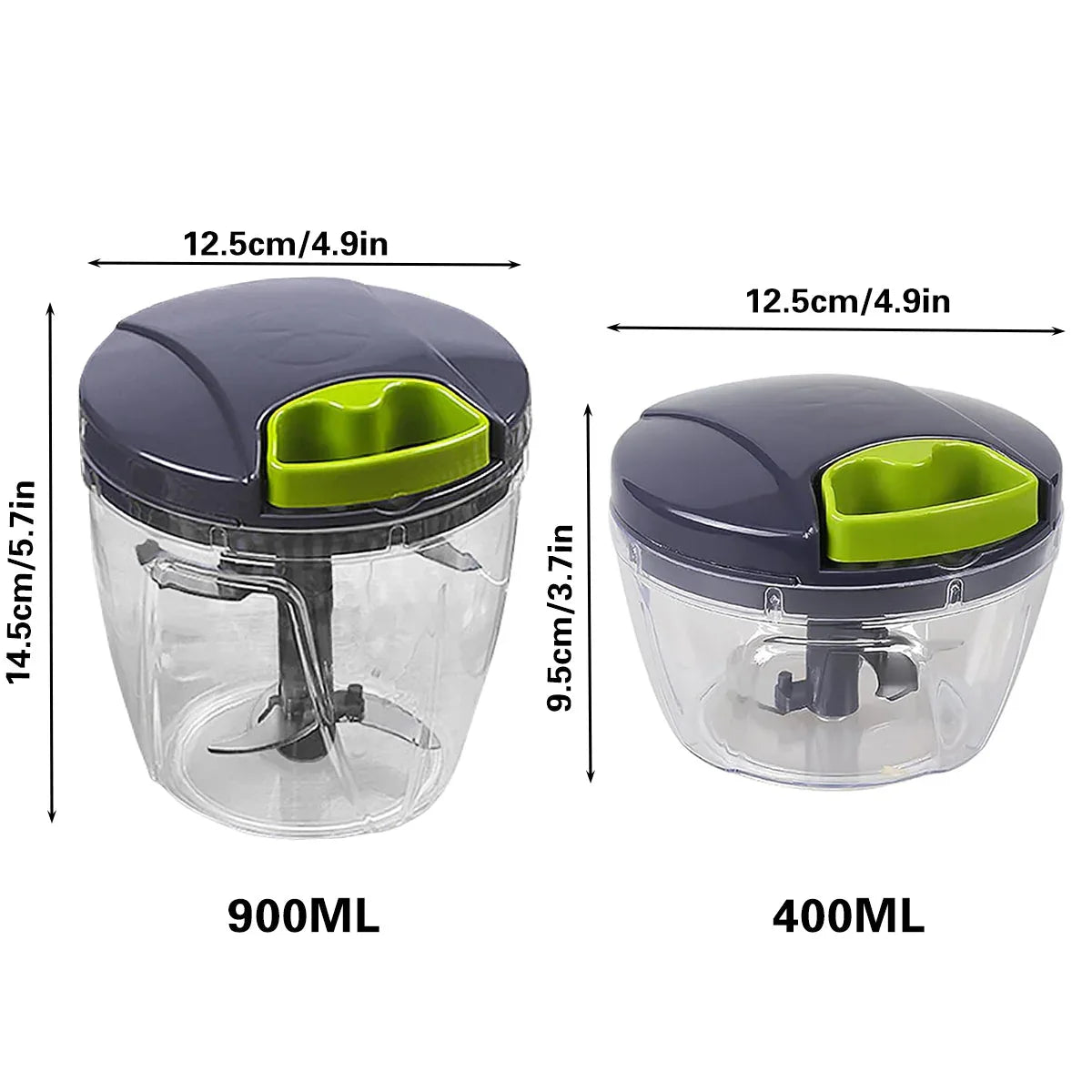 Garlic Press Chopper Slicer Hand Presser Grinder Crusher Home Kitchen Tools Use - 600ml - Mekamart Australia
