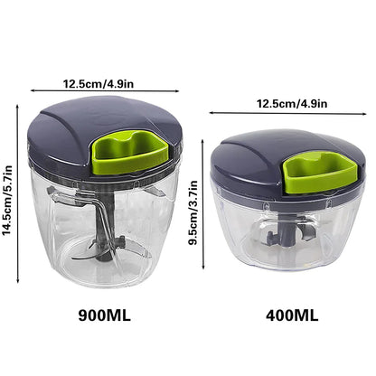 Garlic Press Chopper Slicer Hand Presser Grinder Crusher Home Kitchen Tools Use - 600ml - Mekamart Australia
