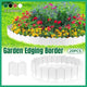 20PCS Garden Edging Fence Decorative Plastic Lawn Border Panels Landscaping - Green - Mekamart Australia