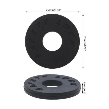 10X Black Guitar Strap Locks Anti-Slip for Acoustic Electric & Bass Guitars - Mekamart Australia