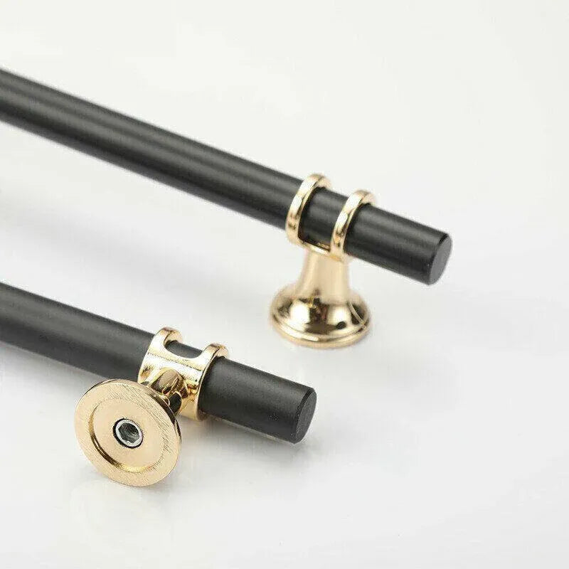 Black Gold Design Kitchen Cabinet Handles Drawer Bar Handle Pull 96 128 160 192 320MM - 160mm