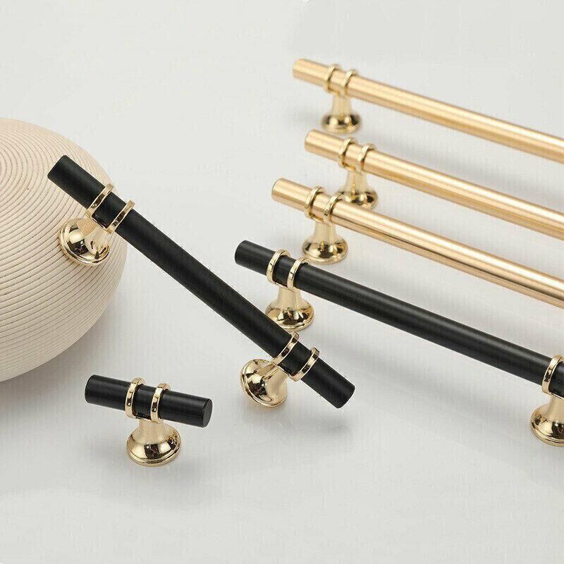 Black Gold Design Kitchen Cabinet Handles Drawer Bar Handle Pull 96 128 160 192 320MM - 192mm