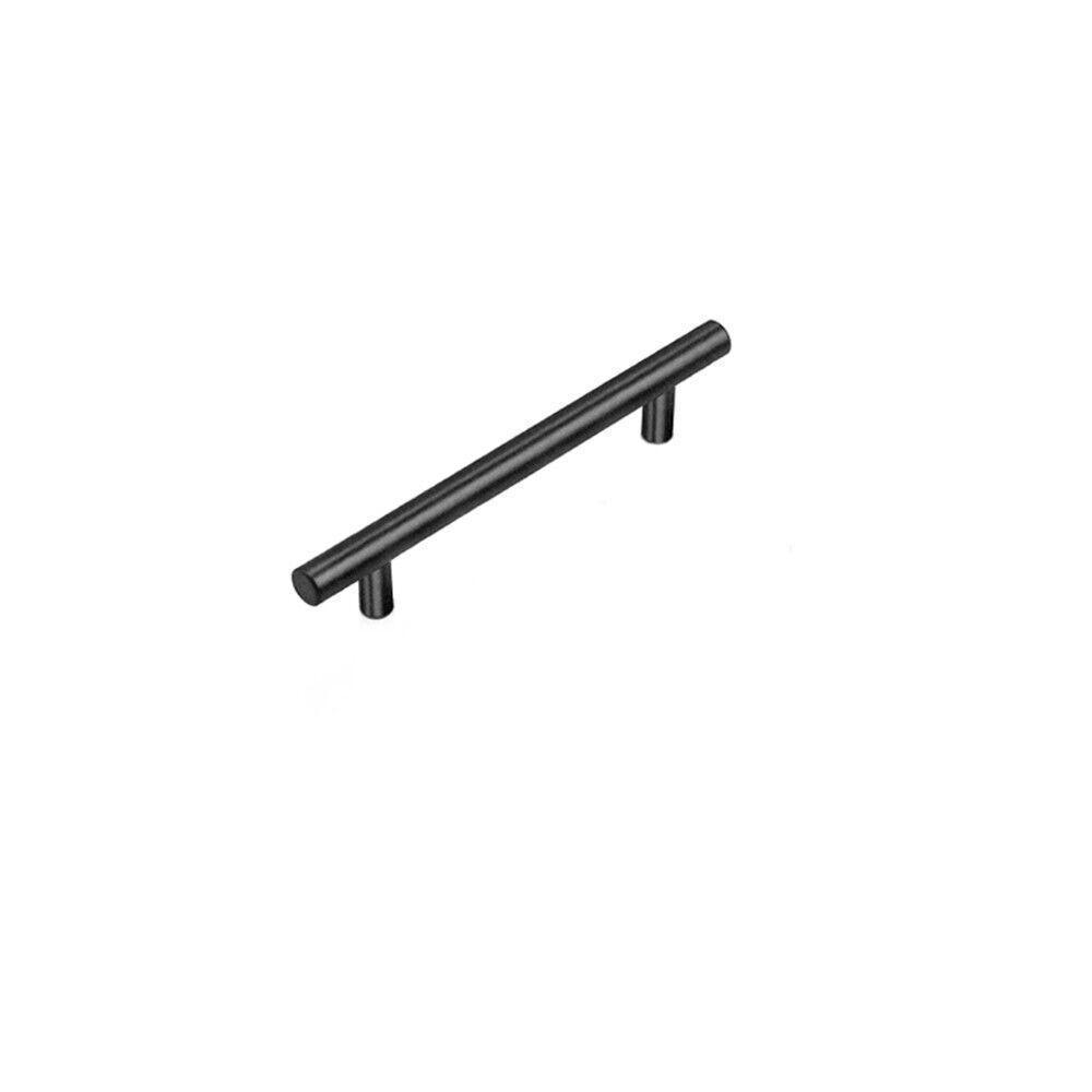 5PCS Black Kitchen Cabinet Door Handles Stainless Steel Door Drawer Pull T Bar - 450mm/288mm