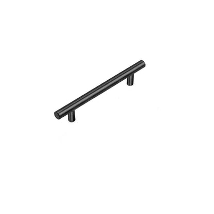 5PCS Black Kitchen Cabinet Door Handles Stainless Steel Door Drawer Pull T Bar - 450mm/288mm
