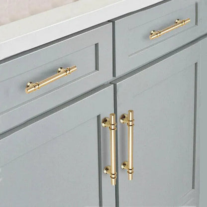 Black Gold Design Kitchen Cabinet Handles Drawer Bar Handle Pull 96 128 160 192 320MM - T Bar