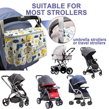 Stroller Hanging Bag Multi-Functional Mommy Bag Large Capacity Durable
