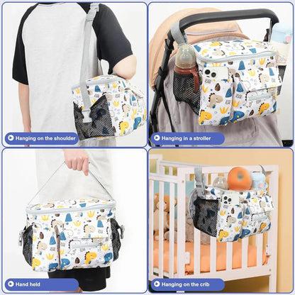 Stroller Hanging Bag Multi-Functional Mommy Bag Large Capacity Durable