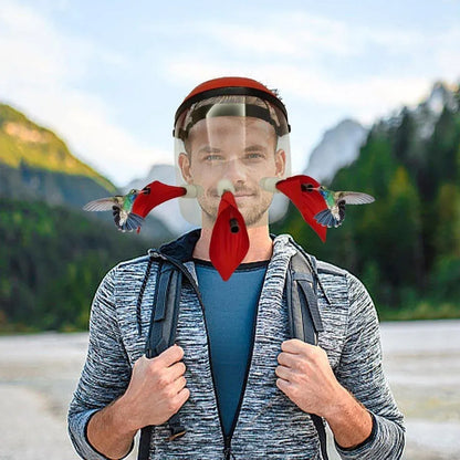 Outdoor Head Mounted Bird Feeder Portable Helmet Bird Feeder Wild Birds Feeding