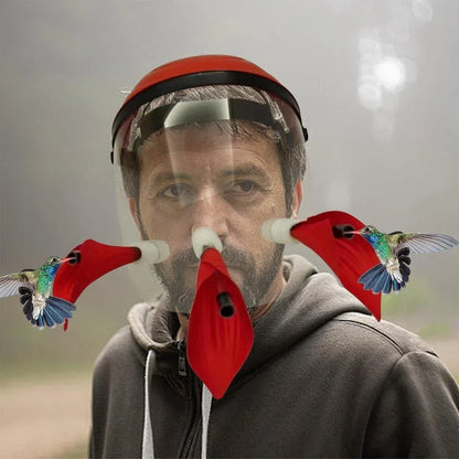 Outdoor Head Mounted Bird Feeder Portable Helmet Bird Feeder Wild Birds Feeding