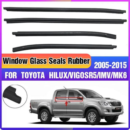 05-15 Toyota Hilux Double Cab Window Seals Rubber Weather Strip - Mekamart Australia