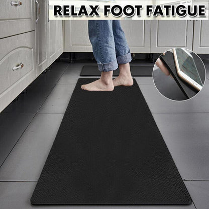 44x180cm Non-Slip Waterproof Kitchen Door Mat Floor Rug Carpet Anti-Oil Easy Clean - Green - Mekamart Australia