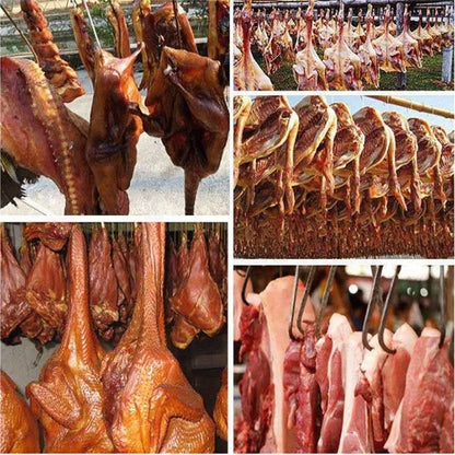 10PCS Steel S Meat Hooks for Beef Pork Lamb Roast Duck BBQ Grill Oven Hanging - L - Mekamart Australia