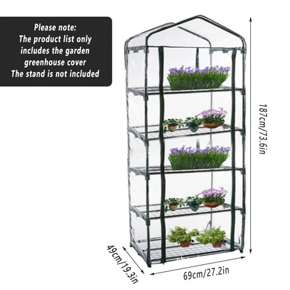 5 Tier Garden PVC Plant Insulation Warming Shed Conservatory Cover No Brackets - Mekamart Australia