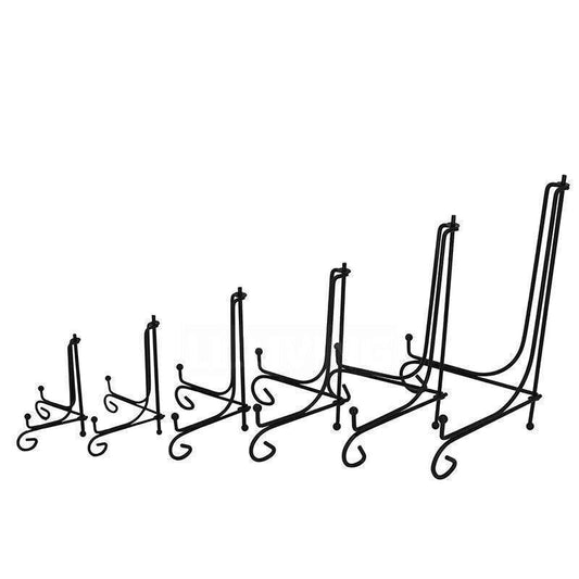 Plate Stands Iron Display Easel Photo Picture Bowl Dish Book Holder Frame Black - 4 Inch - Mekamart Australia