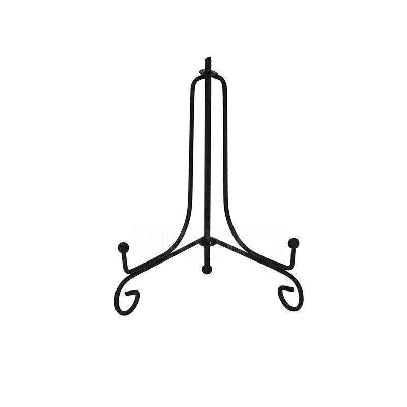 Plate Stands Iron Display Easel Photo Picture Bowl Dish Book Holder Frame Black - 4 Inch - Mekamart Australia