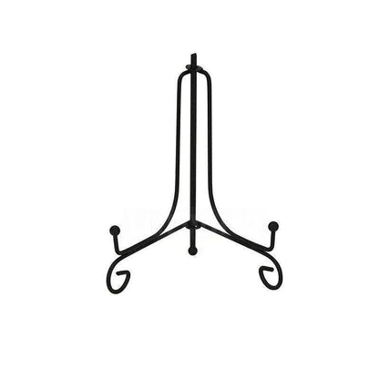 Plate Stands Iron Display Easel Photo Picture Bowl Dish Book Holder Frame Black - 4 Inch - Mekamart Australia
