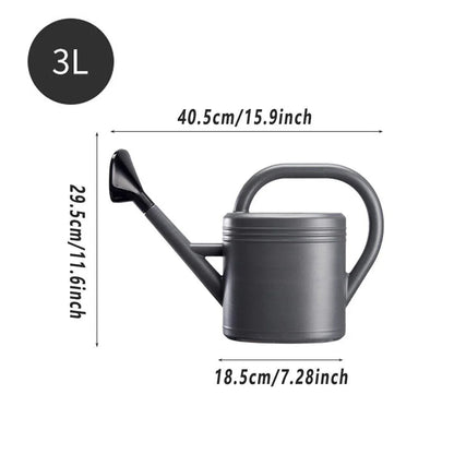 3L Gray Retro Watering Can Long Spout Large Capacity Shower Kettle for Garden - Mekamart Australia