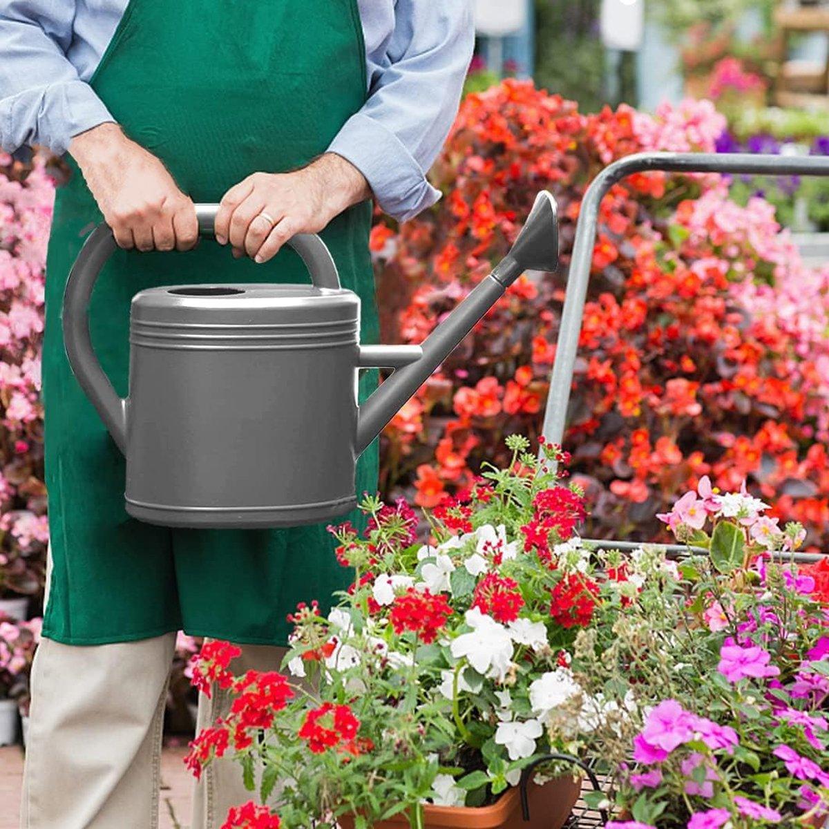 3L Gray Retro Watering Can Long Spout Large Capacity Shower Kettle for Garden - Mekamart Australia