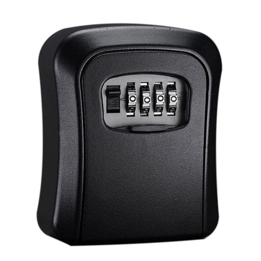 Combination Key Box with Combination Lock for Home Office Security Storage - Black