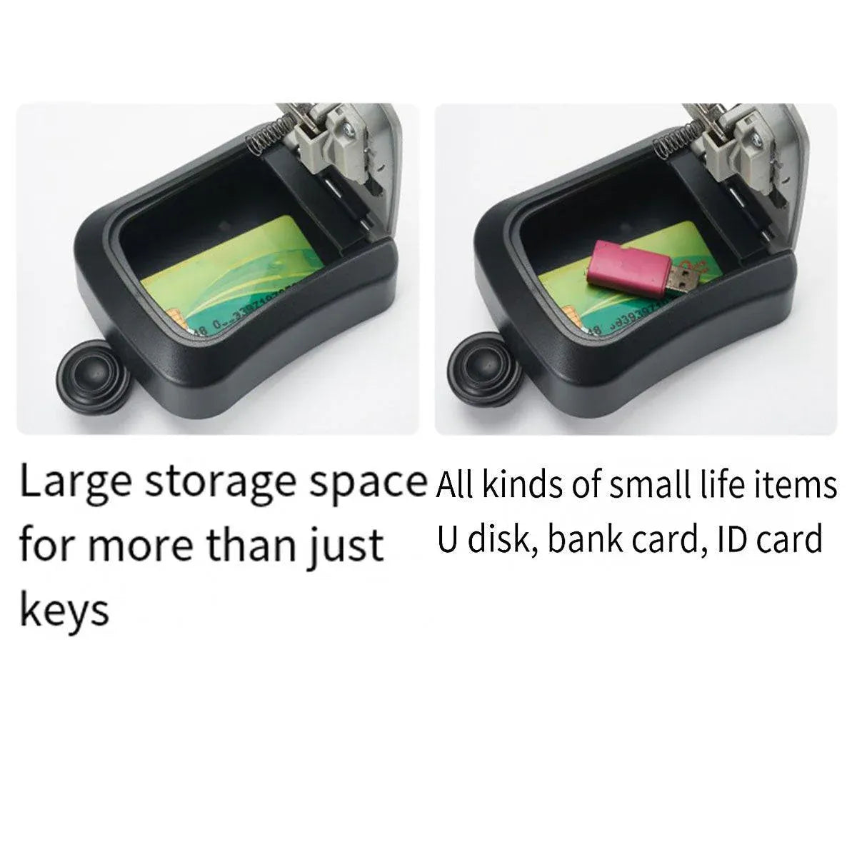 Combination Key Box with Combination Lock for Home Office Security Storage - Black