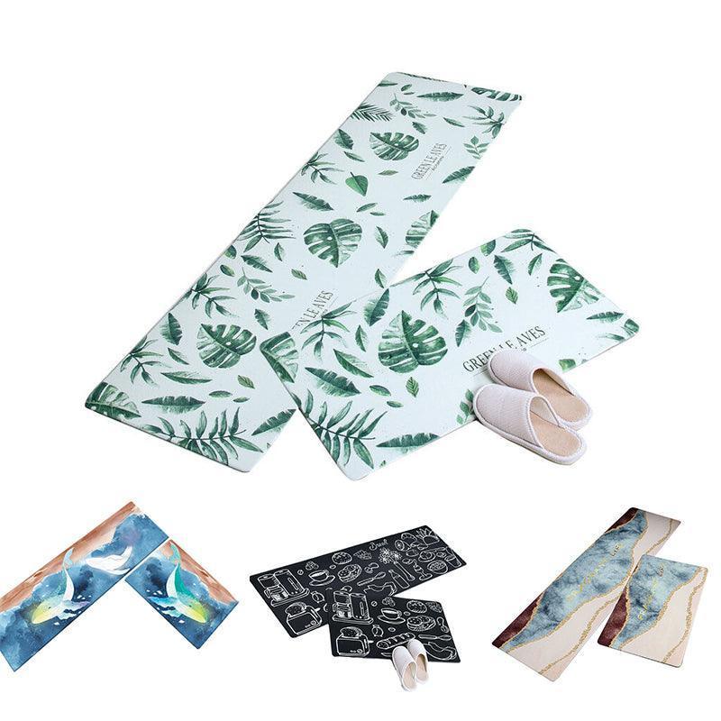 45x180cm Kitchen Mat Non-Slip Waterproof Pvc Floor Rug Carpet Anti-Oil Easy Clean - Kitchen - Mekamart Australia