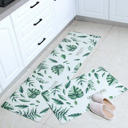 45x180cm Kitchen Mat Non-Slip Waterproof Pvc Floor Rug Carpet Anti-Oil Easy Clean - Kitchen - Mekamart Australia