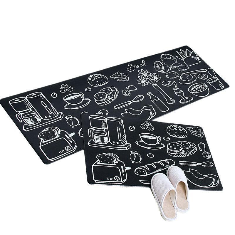 45x180cm Kitchen Mat Non-Slip Waterproof Pvc Floor Rug Carpet Anti-Oil Easy Clean - Kitchen - Mekamart Australia