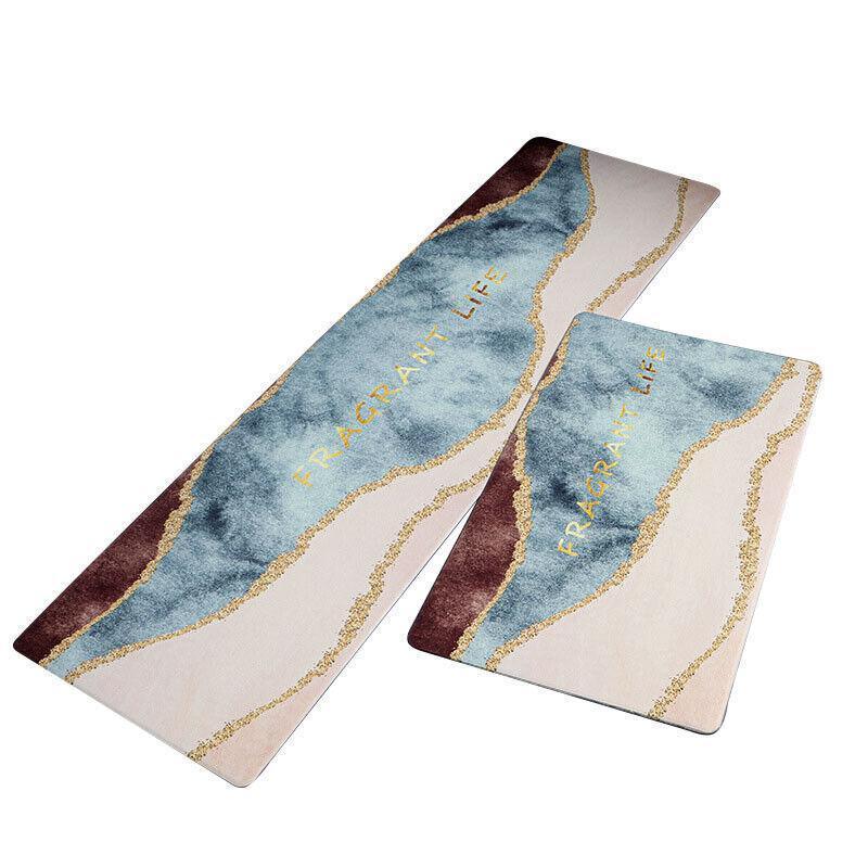 45x180cm Kitchen Mat Non-Slip Waterproof Pvc Floor Rug Carpet Anti-Oil Easy Clean - Kitchen - Mekamart Australia