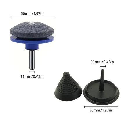 5PCS Lawn Mower Blade Sharpener Wind Powered Balancer Hardware Sharpening Tool - Mekamart Australia