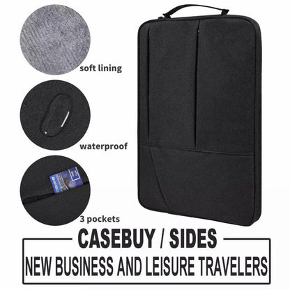 Laptop Sleeve Travel Bag Carry Case For Macbook Air Pro 15.6inch - Light Grey