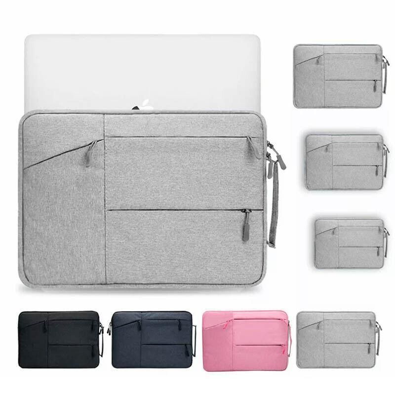 Laptop Sleeve Travel Bag Carry Case For Macbook Air Pro 15.6inch - Light Grey