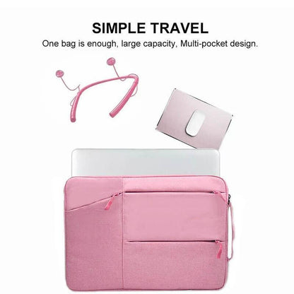 Laptop Sleeve Travel Bag Carry Case For Macbook Air Pro 15.6inch - Light Grey