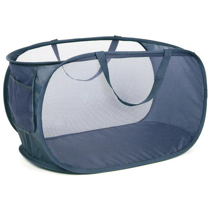 Large Folding Laundry Basket Collapsible Storage Organizer Dirty Clothes Hamper - Green