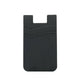 Silicone Phone Card Holder Double Layer Adhesive Wallet with 3M Backing - Black