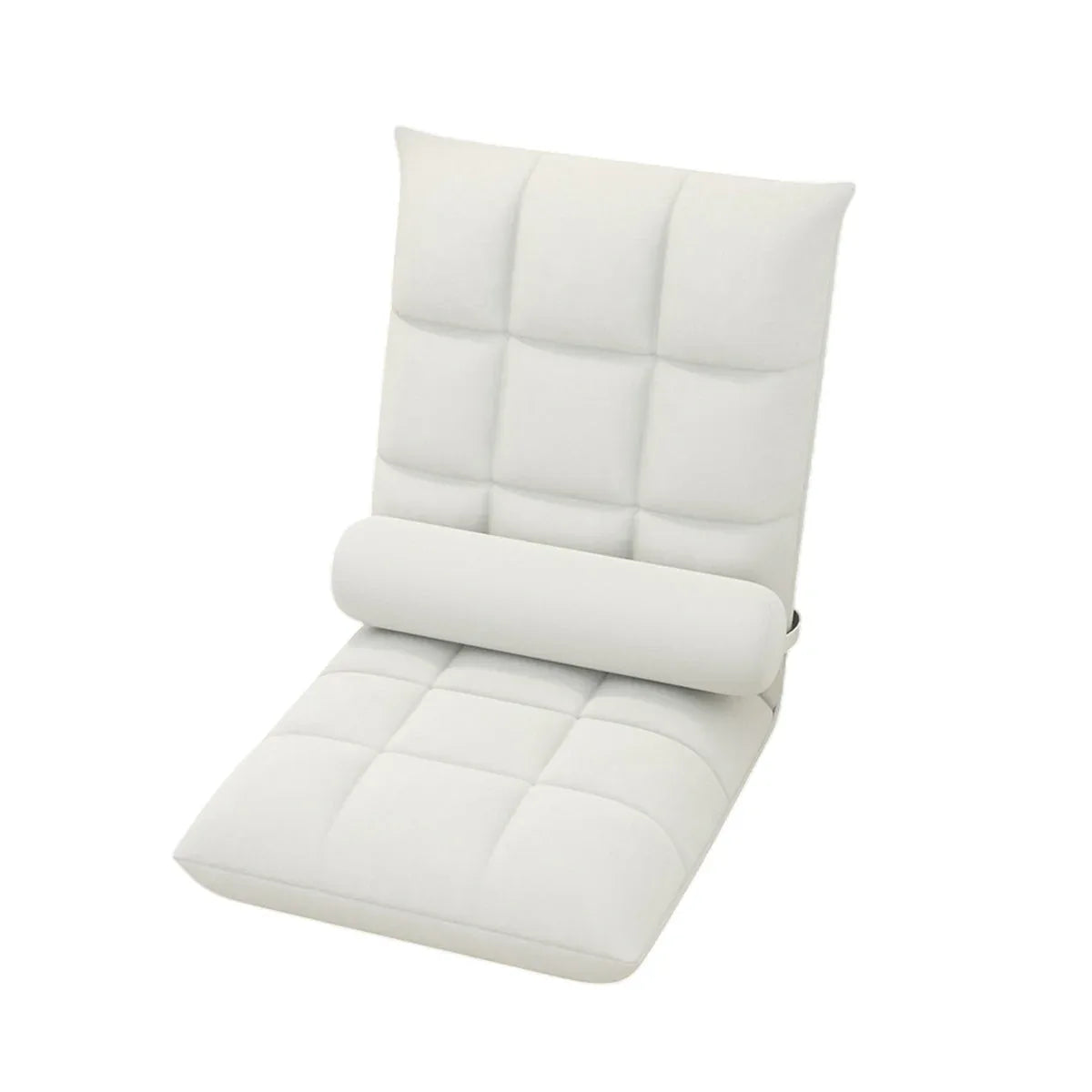 Floor Lounge Sofa Bed Chair with Lumbar Pillow Folding Adjustable Cushion - Cyan - Mekamart Australia