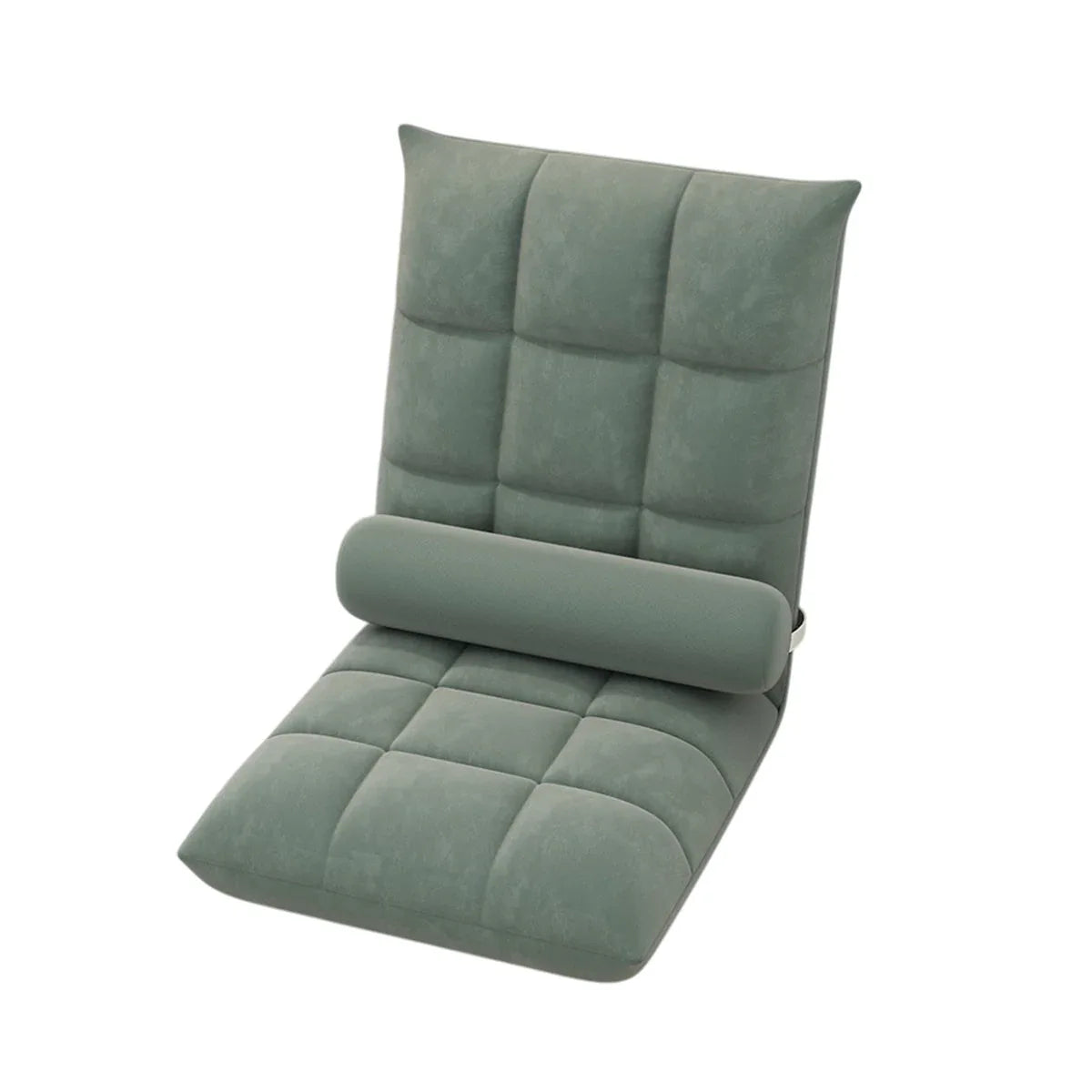 Floor Lounge Sofa Bed Chair with Lumbar Pillow Folding Adjustable Cushion - Pink - Mekamart Australia