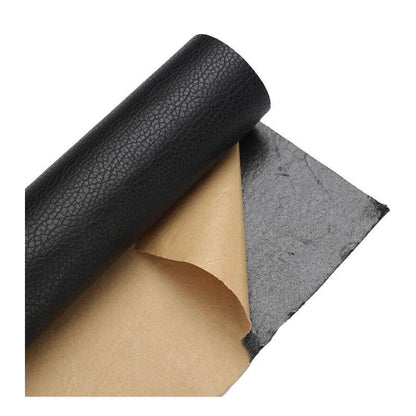 2X Self Adhesive Leather Repair Patches Kit for Sofa Couch Auto Interior Use - Dark Grey - Mekamart Australia