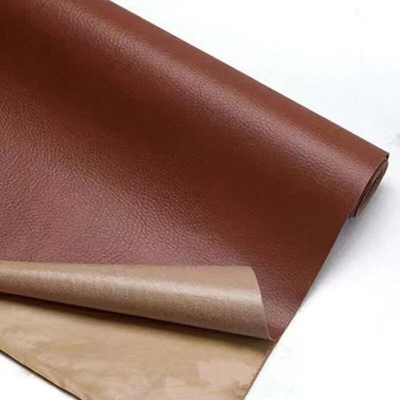 2X Self Adhesive Leather Repair Patches Kit for Sofa Couch Auto Interior Use - Dark Grey - Mekamart Australia