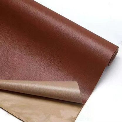 2X Self Adhesive Leather Repair Patches Kit for Sofa Couch Auto Interior Use - Dark Grey - Mekamart Australia