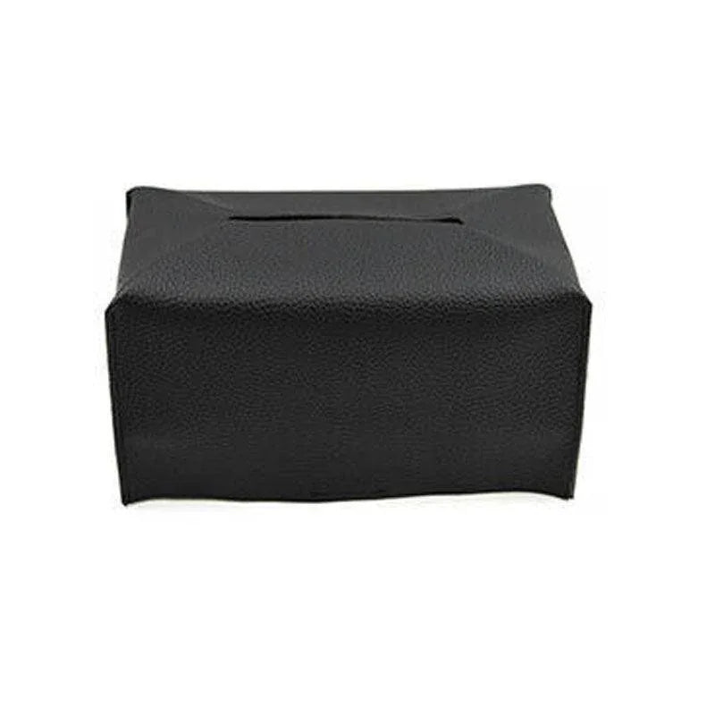 Large Size Tissue Box Dispenser Paper Holder Napkin Case Pu Leather Cover - White - Mekamart Australia