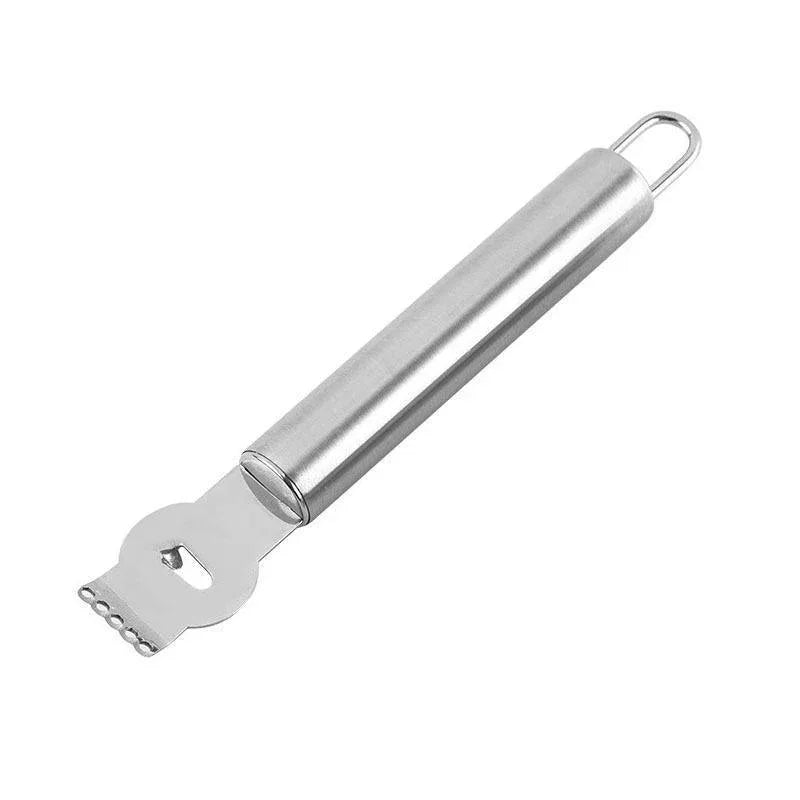Lemon Zester Grater Knife Tool Stainless Steel with Channel Garnish Citrus Lime - Rose Gold - Mekamart Australia