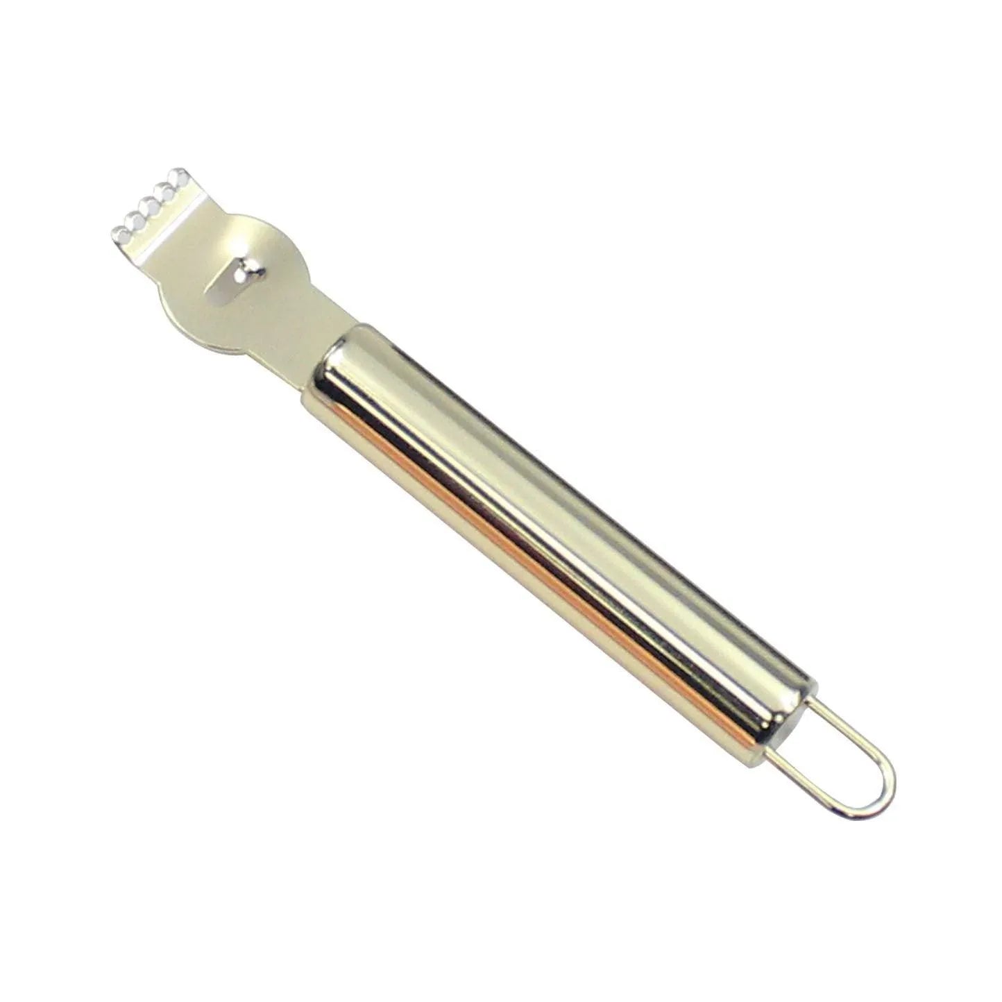 Lemon Zester Grater Knife Tool Stainless Steel with Channel Garnish Citrus Lime - Rose Gold - Mekamart Australia