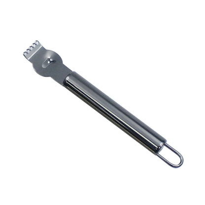 Lemon Zester Grater Knife Tool Stainless Steel with Channel Garnish Citrus Lime - Rose Gold - Mekamart Australia