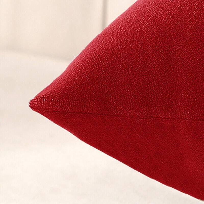 40x40cm Multicoloured Plain Solid Colour Cushion Cover Covers Decorative Pillow Case - Light Purple