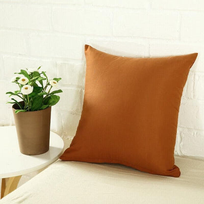 40x40cm Multicoloured Plain Solid Colour Cushion Cover Covers Decorative Pillow Case - Light Purple