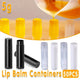 50pcs Lip Glaze Tubes Round Refillable PP Material Lip Balm Containers Red Tube - White - Mekamart Australia